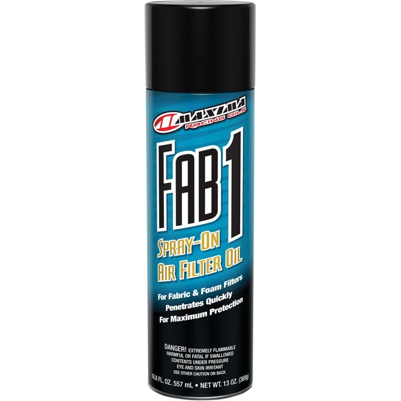 MAXIMA RACING OIL Fab1 Filter Oil – 13 oz. net wt. – Aerosol 61920