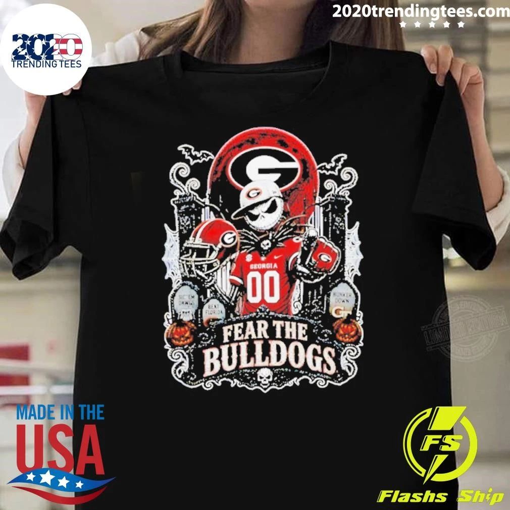 Fear the Bulldogs Georgia Jack Skellington Halloween 2026 Shirt