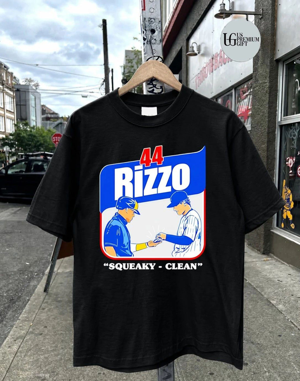 Anthony Rizzo 44 Squeaky Clean Chicago Cubs baseball shirt
