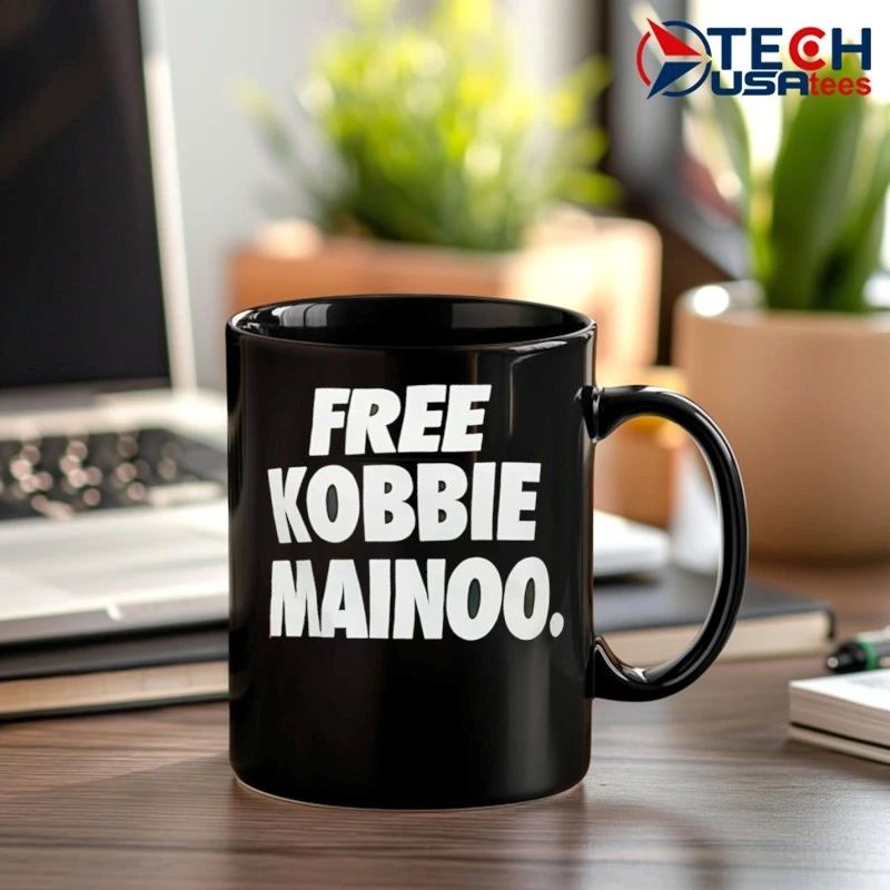 Kobbie Mainoo wearing Free Kobbie Mainoo shirt