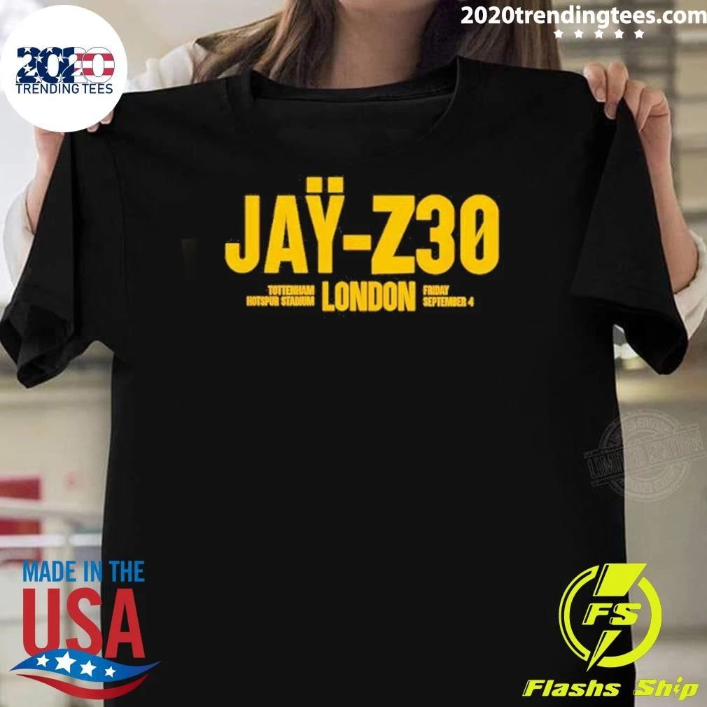 Jay-Z30 London Tour 2026 Tottenham Stadium Concert Hip Hop Shirt