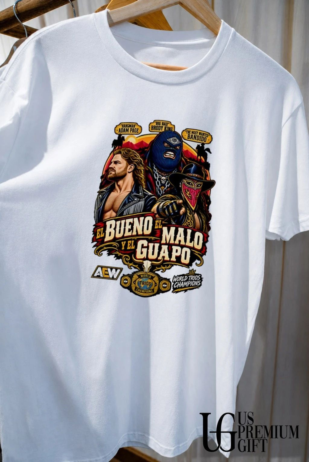 El Buen El Malo Y El Guapo Adam Page Brody King and Bandido AEW World Trios Championship 2026 shirt