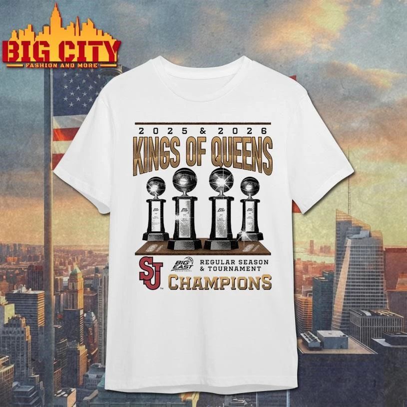 St. John’s Red Storm Big East Regular Season And Tournament Champions Graphic Shirt