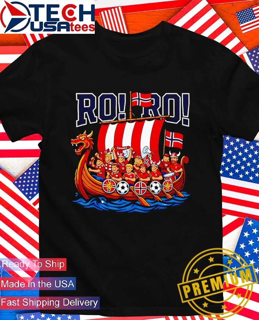 RO RO Norway Viking Ship Soccer shirt