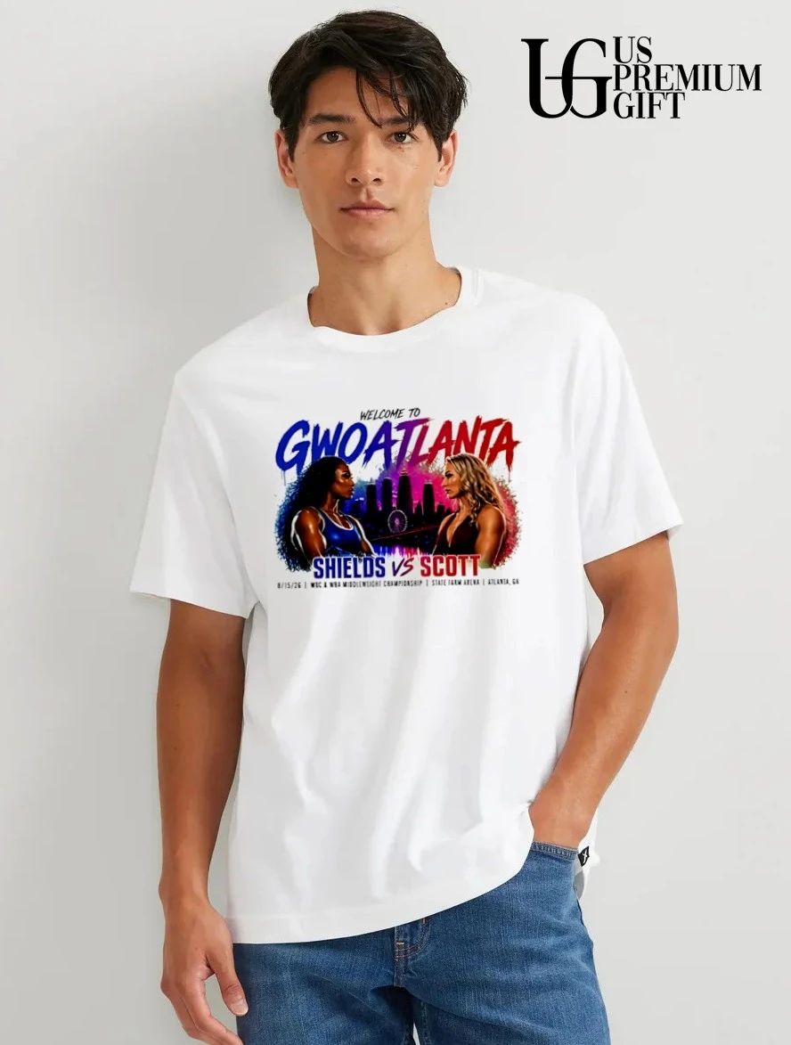 Claressa Shields vs Kelsey Scott Gwoatlanta WBC and WBA Middleweight shirt