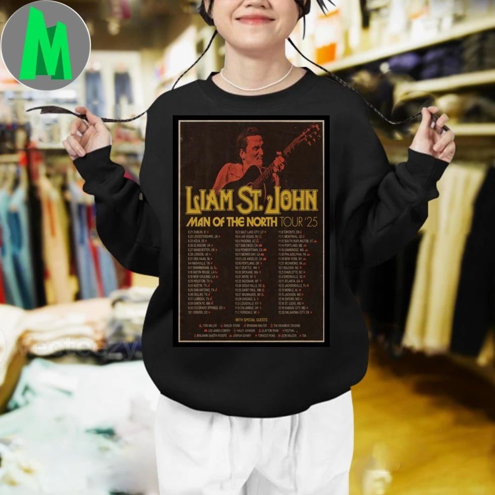 Liam St. John Man Of The North Tour 2025 Poster Shirt