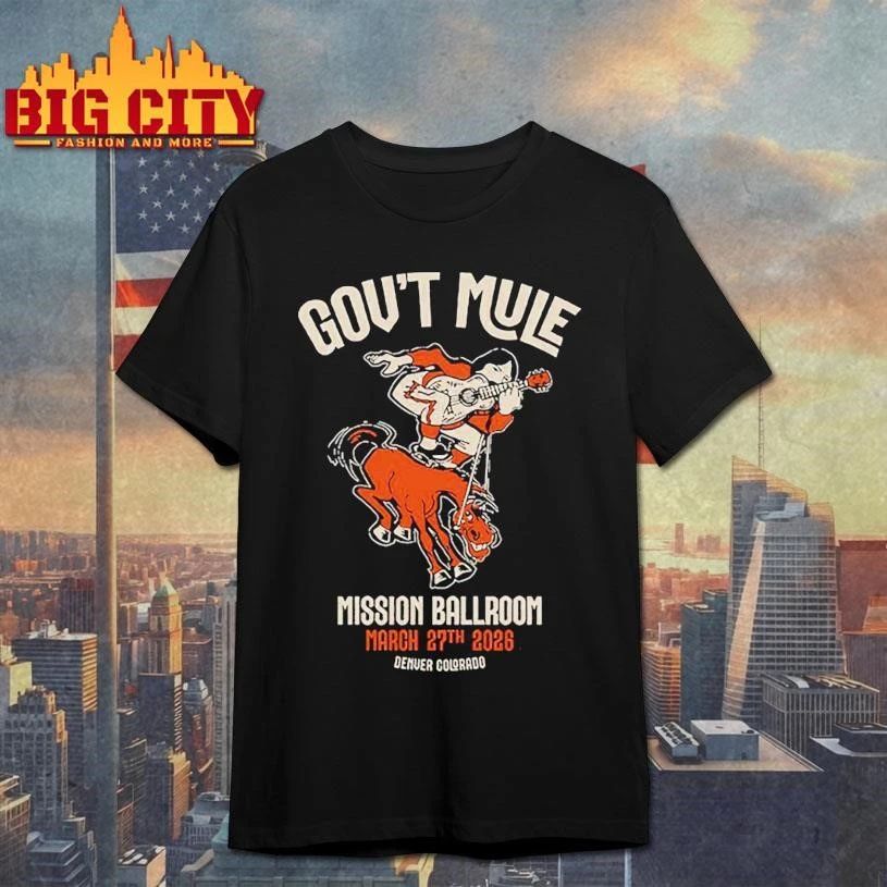 Gov’t Mule Denver, CO Mar 27 2026 Mission Ballroom Tour Graphic Shirt