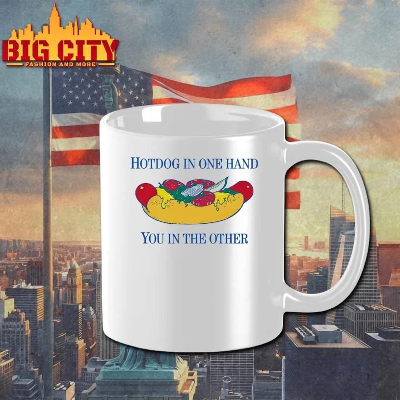 Hotdog In One Hand You In The Other Graphic Shirt