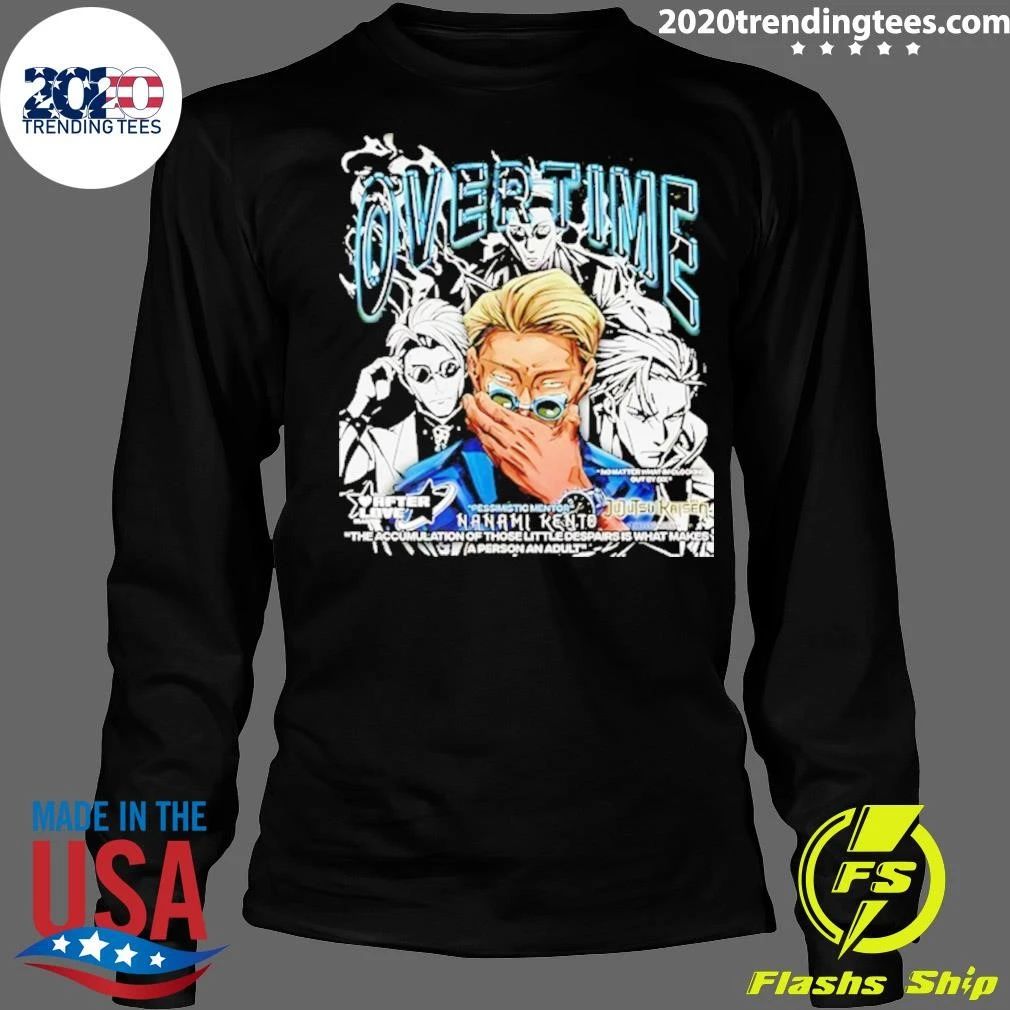 Nanami Kento Overtime Jujutsu Kaisen Pessimistic Mentor Shirt