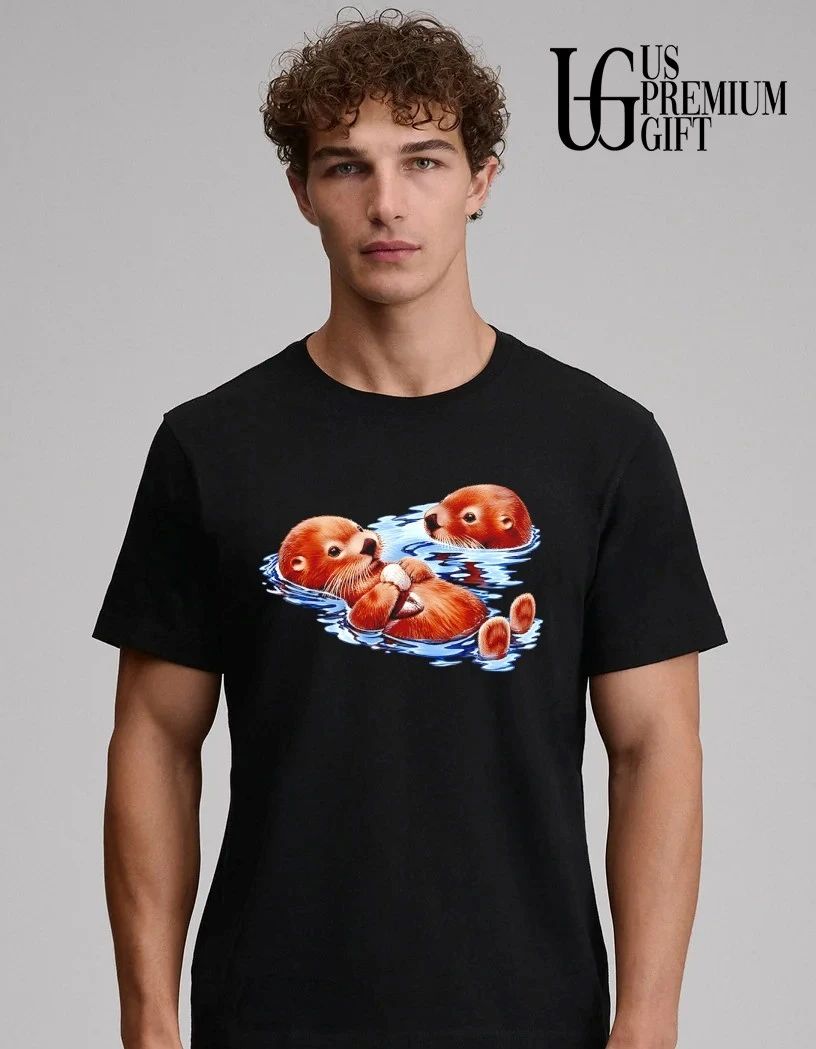 Otters go with the flow shirt