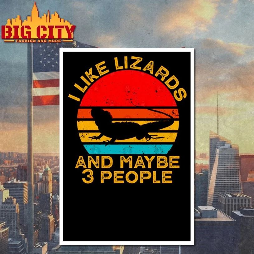 I Like Lizards and Maybe 3 People vintage T-shirt