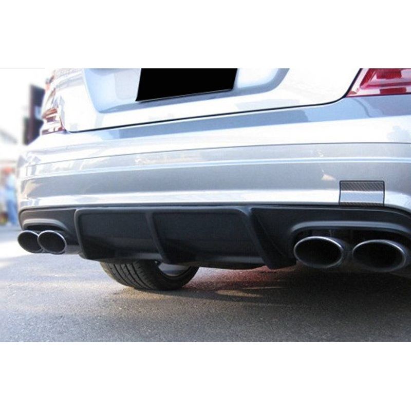 Carbonado 2008-2011 Mercedes Benz W204 C63 AMG AK STYLE CARBON FIBER DIFFUSER