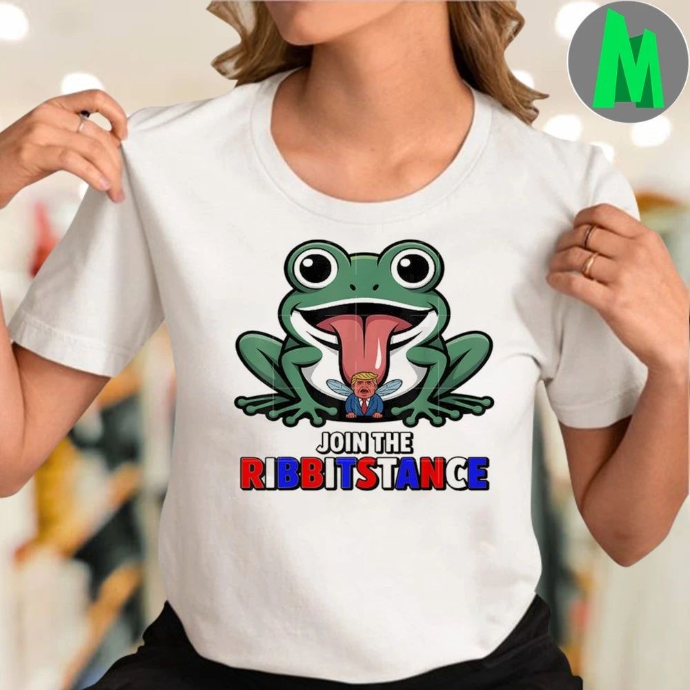 Resistance Frog Funny No Kings Protest Resist Ribbitstance Shirt