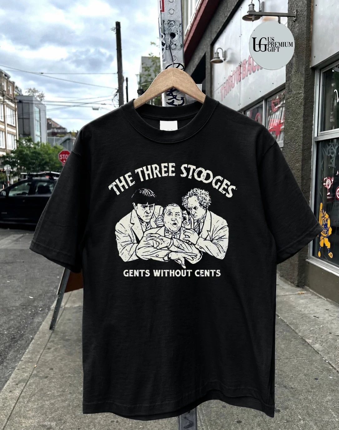 Three stooges without gents without cents shirt