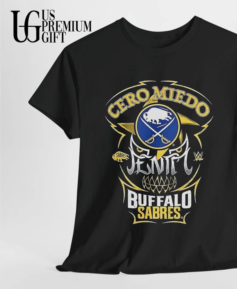 Penta El Zero M Buffalo Sabres Cerro Miedo Skull shirt
