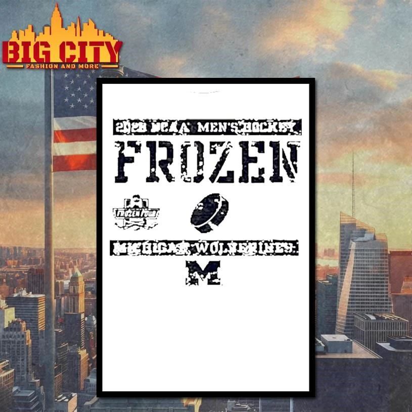 Michigan Wolverines 2026 Ncaa Mens Ice Hockey Frozen Four Bound Vintage Shirt