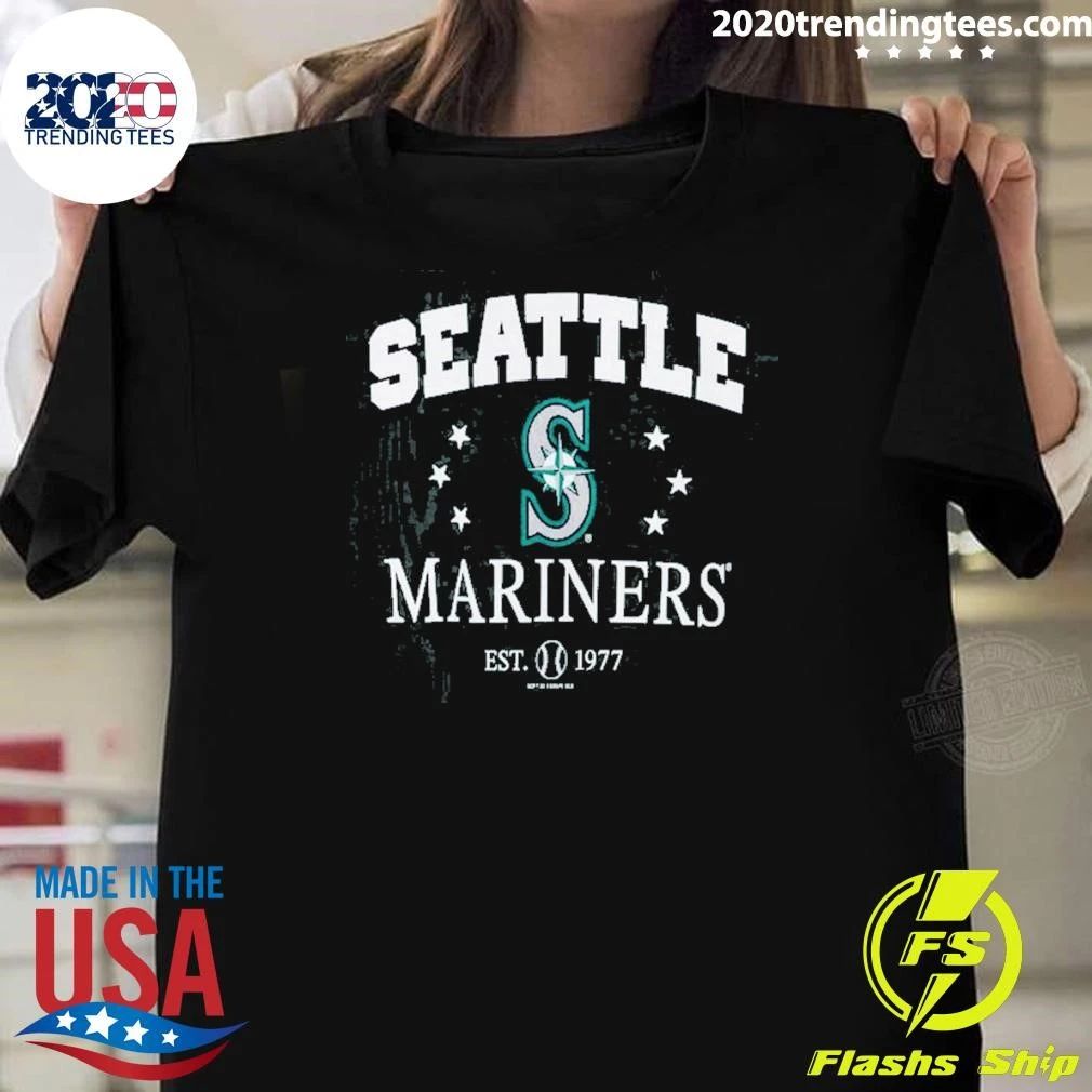 Seattle Mariners Soft as a Grape Youth Pigment Dye Shirt