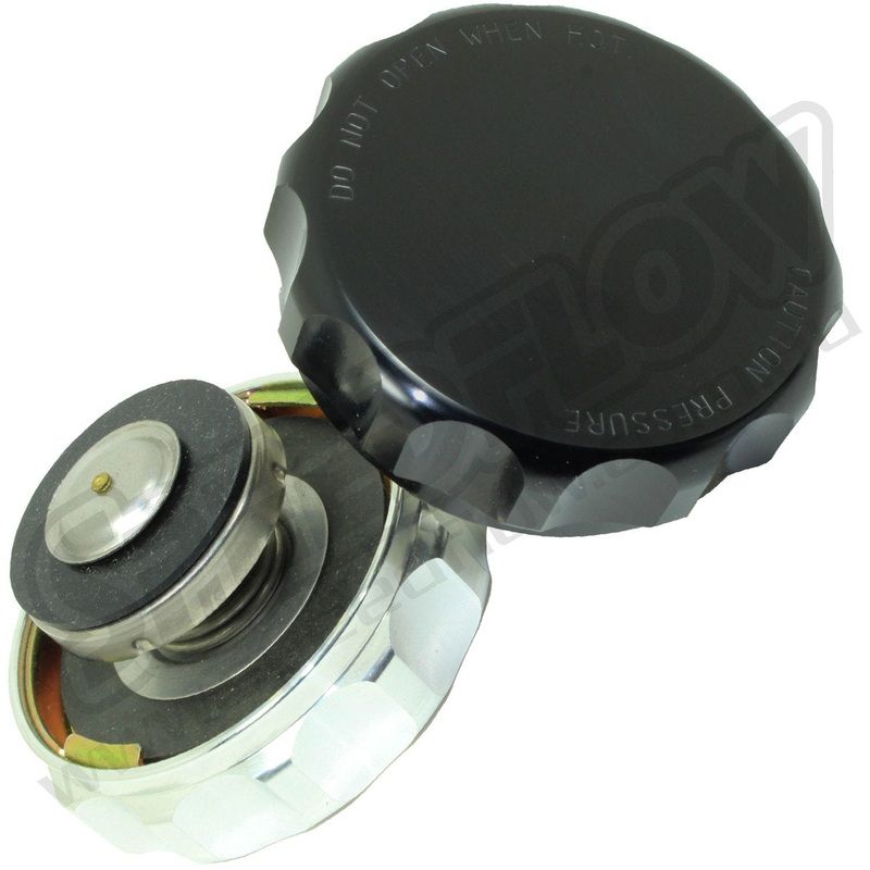 Speedflow Billet Radiator Cap ~ Large ~ 16 lb Pressure Raw (No Anodising)