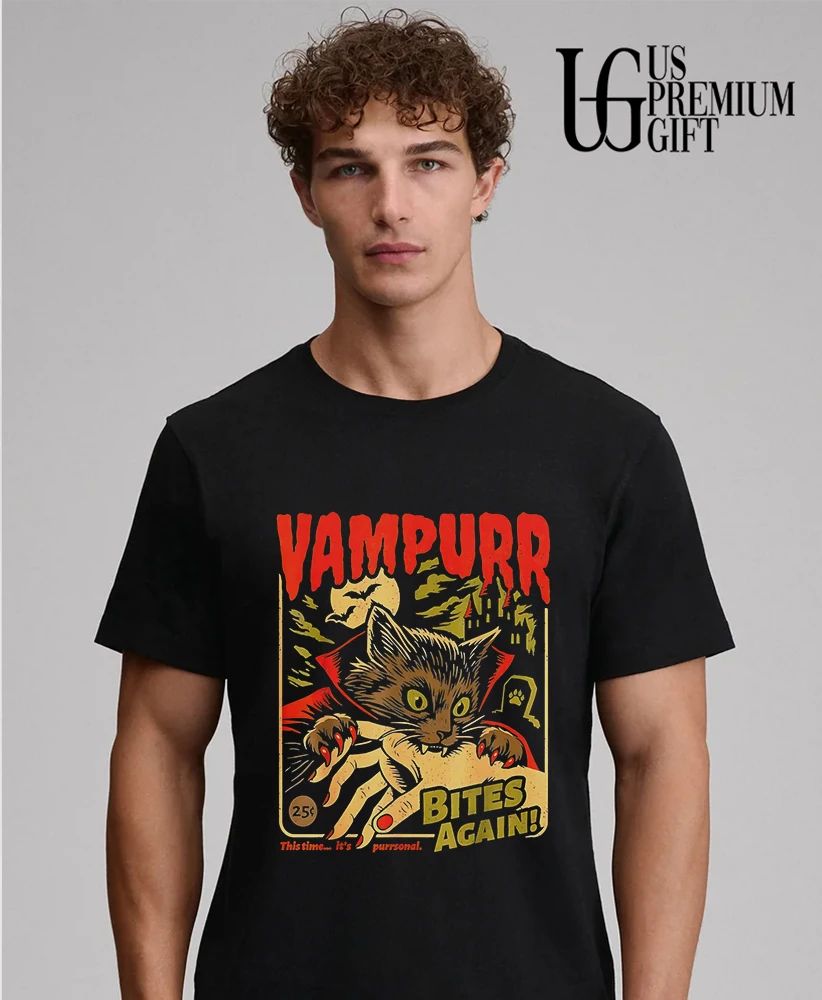 Vampurr Bites Again Vampire Cat Halloween shirt