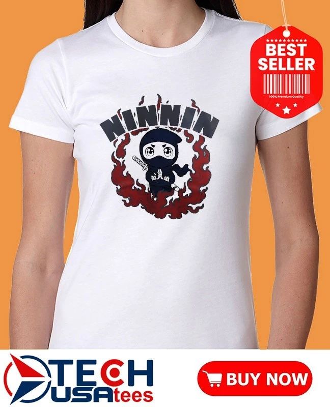 Ninin Ninja chibi flames shirt