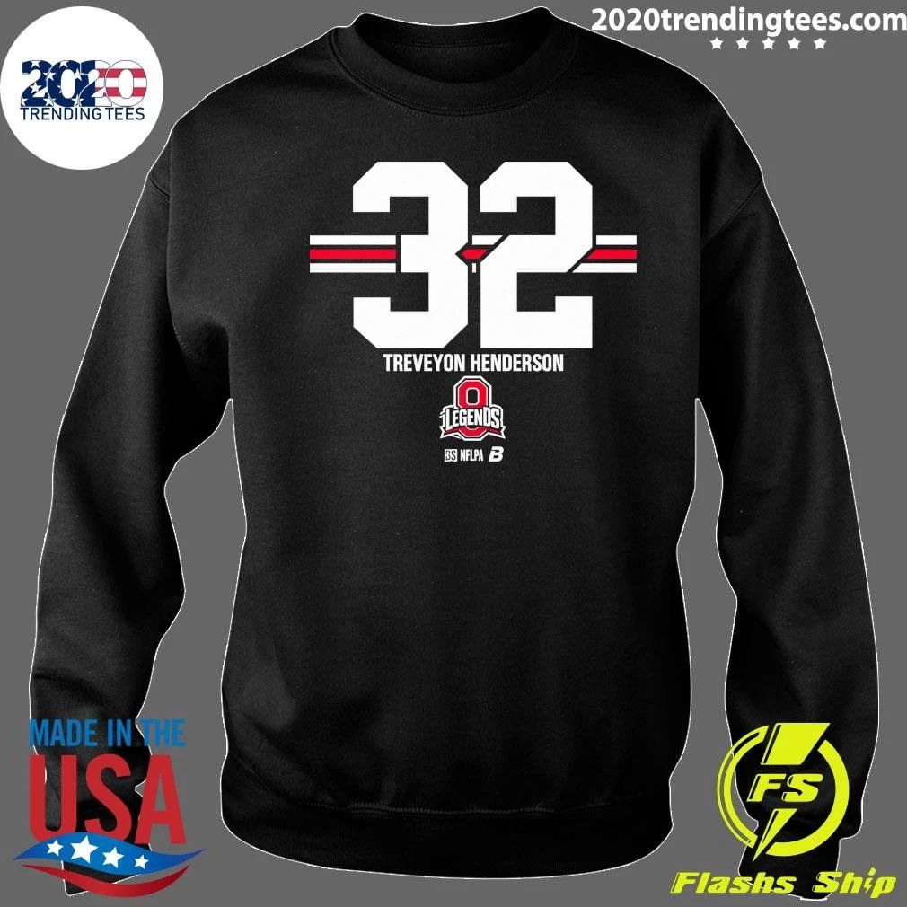 Ohio State Football TreVeyon Henderson 32 Stripe Shirt