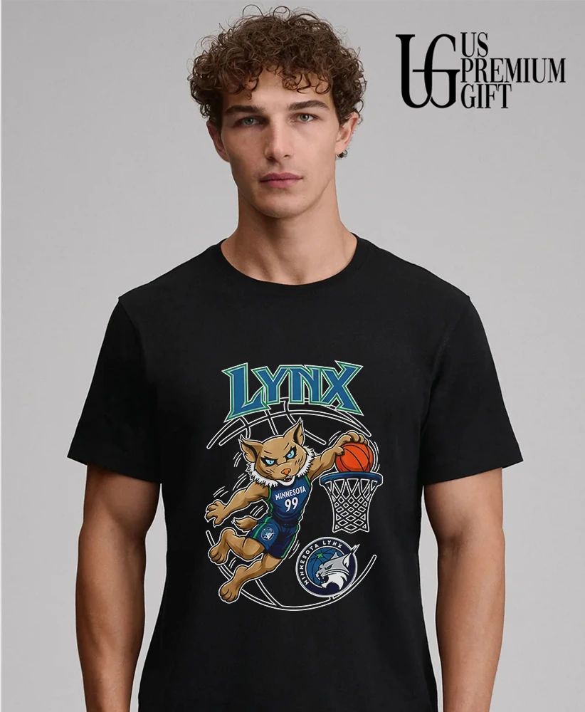 Minnesota Lynx Basketball mascot Slam Dunk Graphic 2026 shirt