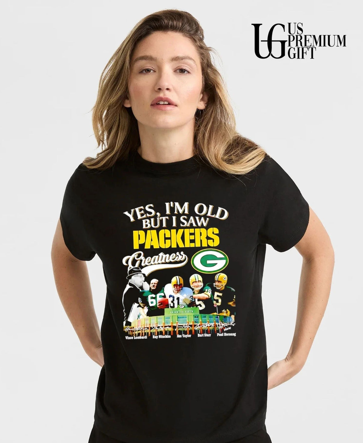 Yes I am old but I saw Green Bay Packers Greatness signature shirt