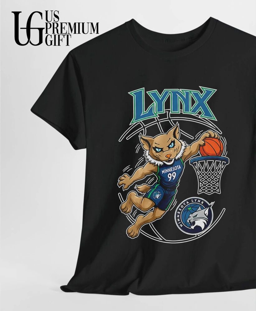 Minnesota Lynx Basketball mascot Slam Dunk Graphic 2026 shirt