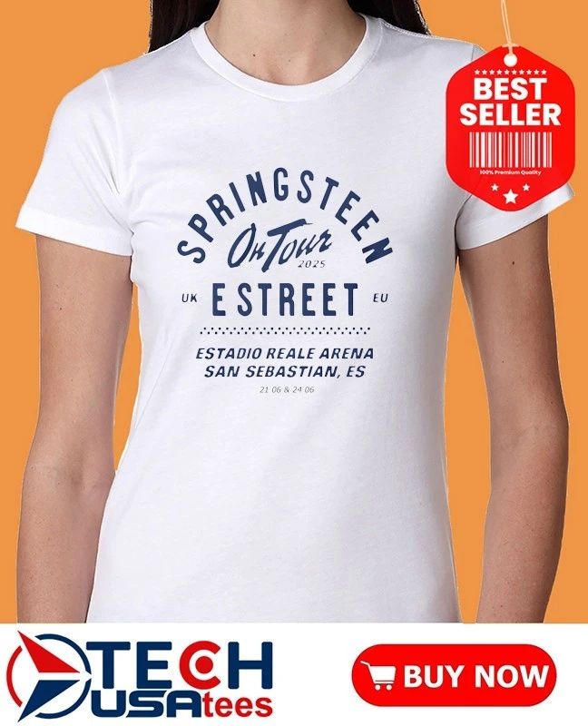Bruce Springsteen and E Street Band Jun 21 2025 San Sebastian Spain shirt
