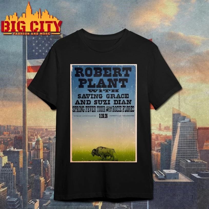 Robert Plant In Nashville TN On Mar 26 2026 Tour Poster Shirt