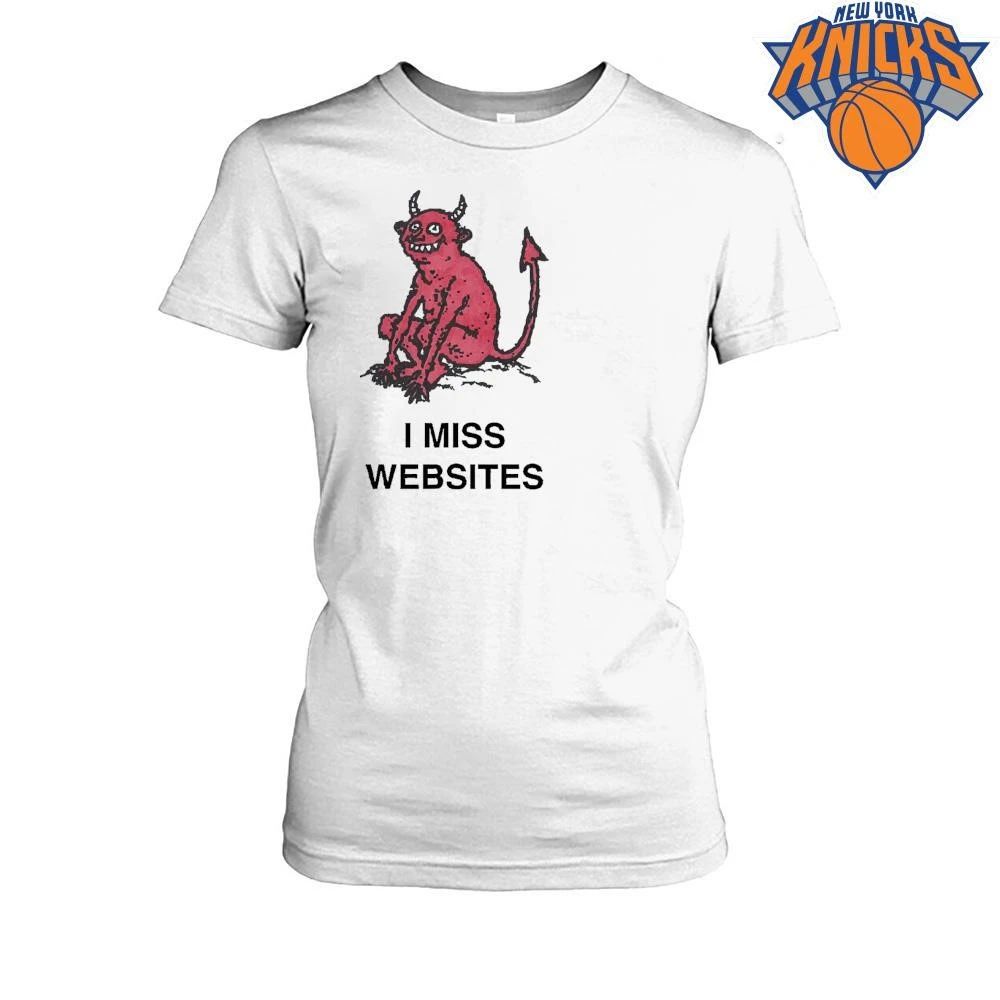I Miss Websites Funny Retro Internet Nostalgia Devil Meme Shirt
