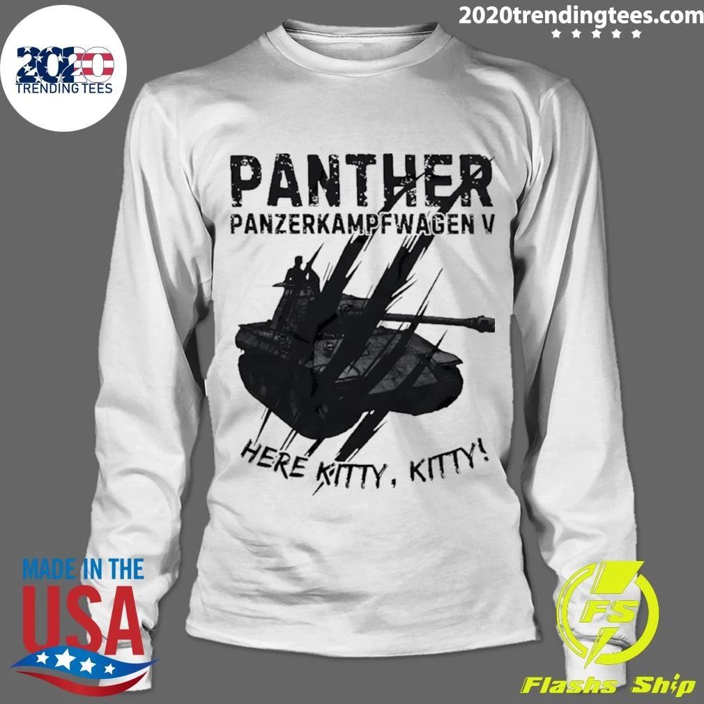 Panther Tank Here Kitty Kitty Panzerkampfwagen V Shirt