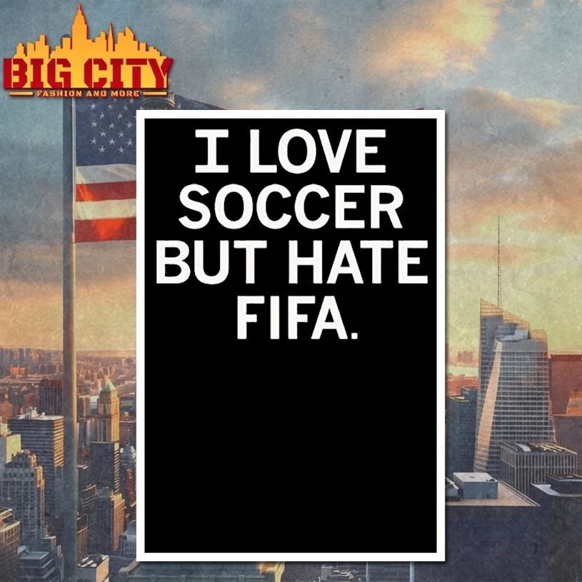 I love soccer but hate fifa T-shirt