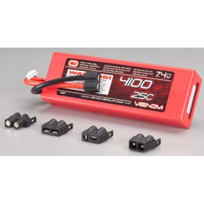 25C 7.4V 4100mAh 2S LiPo battery Hard Case