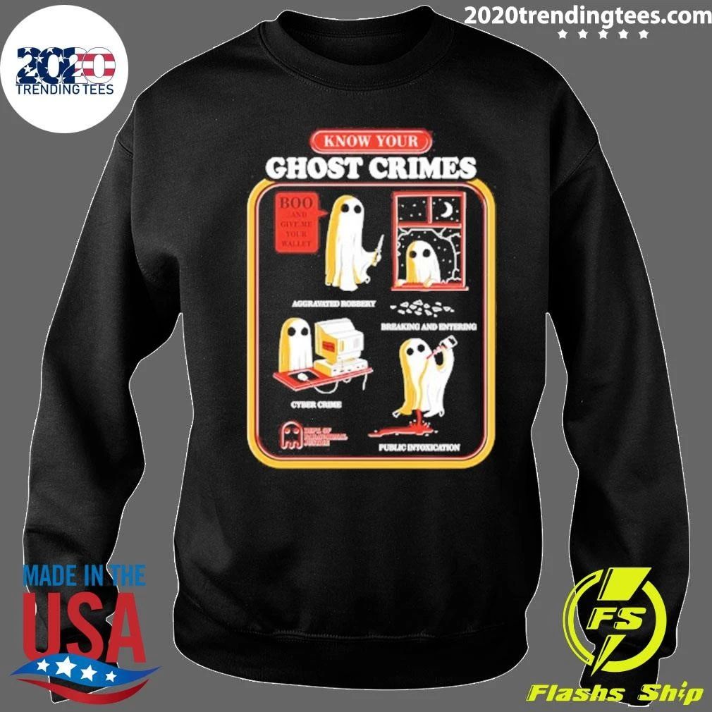 Know Your Ghost Crimes Dept Of Paranormal Justice Shirt
