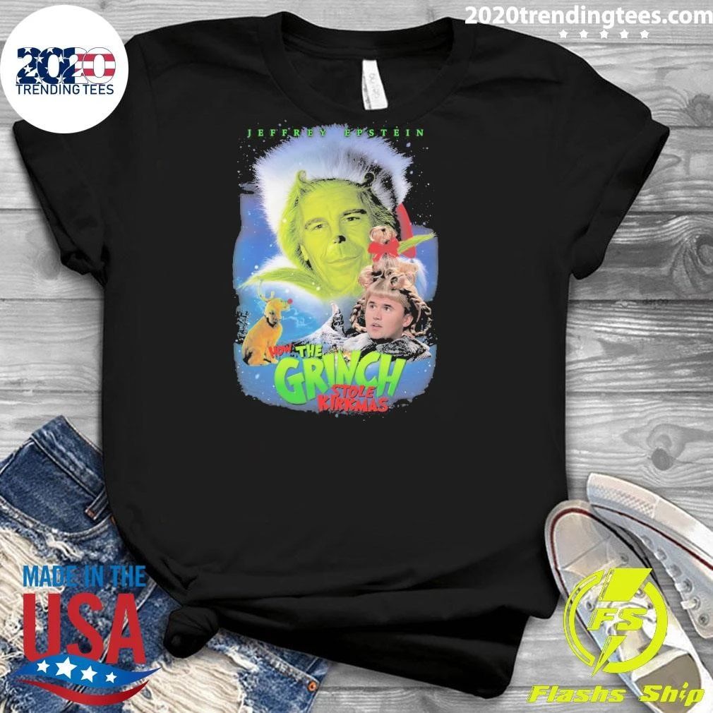 Jeffrey Epstein The Grinch Stole Kirkmas Shirt