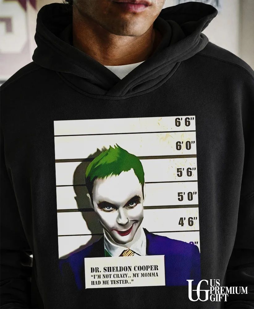 Dr Sheldon Cooper Joker Mugshot shirt