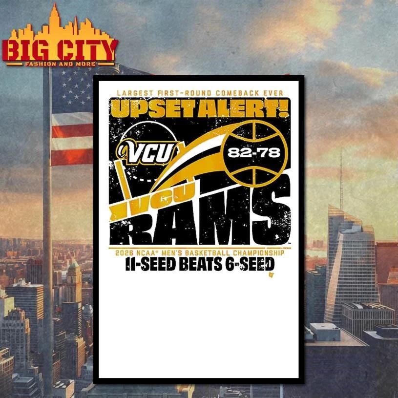 VCU Rams MBB 2026 March Madness Upset Alert Vintage Shirt