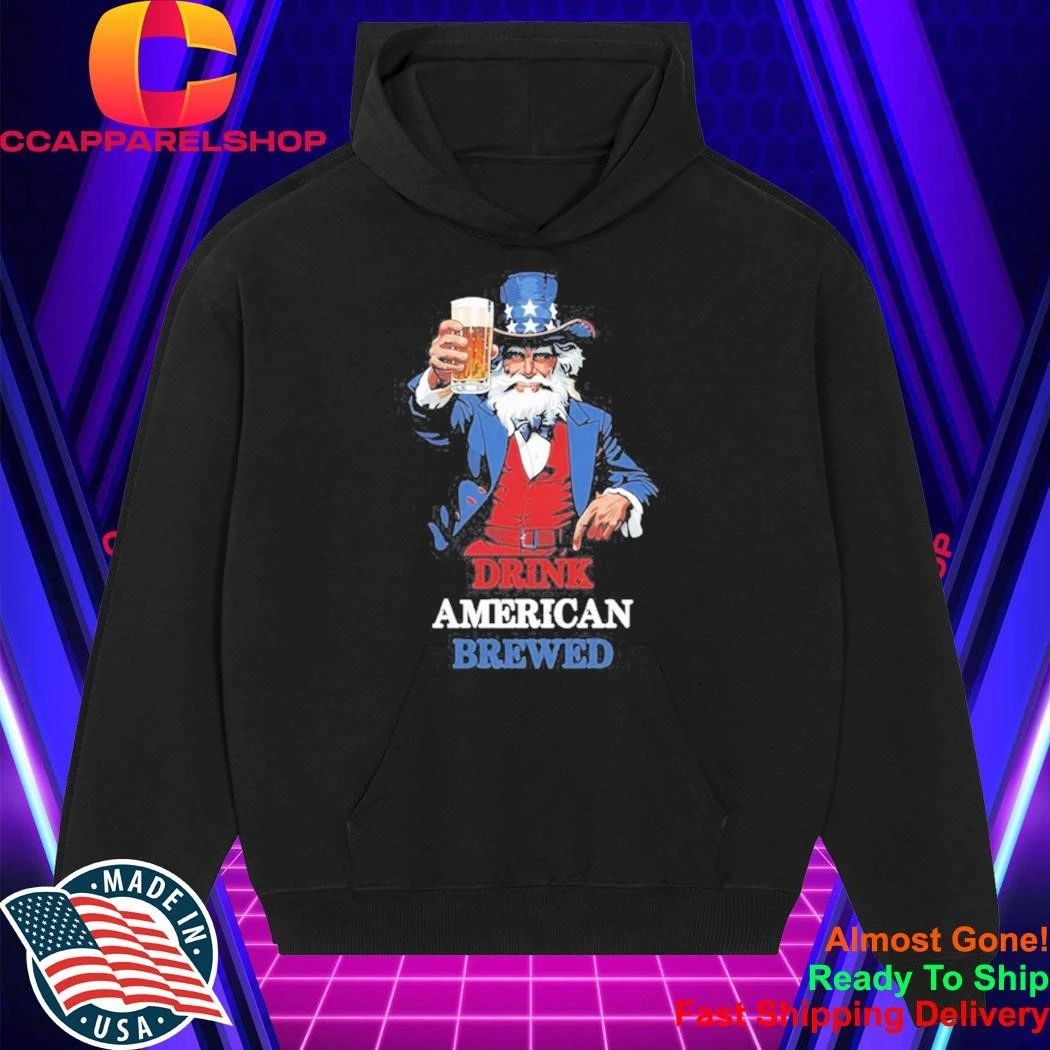PlanetBeerGear Drink American Brewed Uncle Sam Beer Shirt