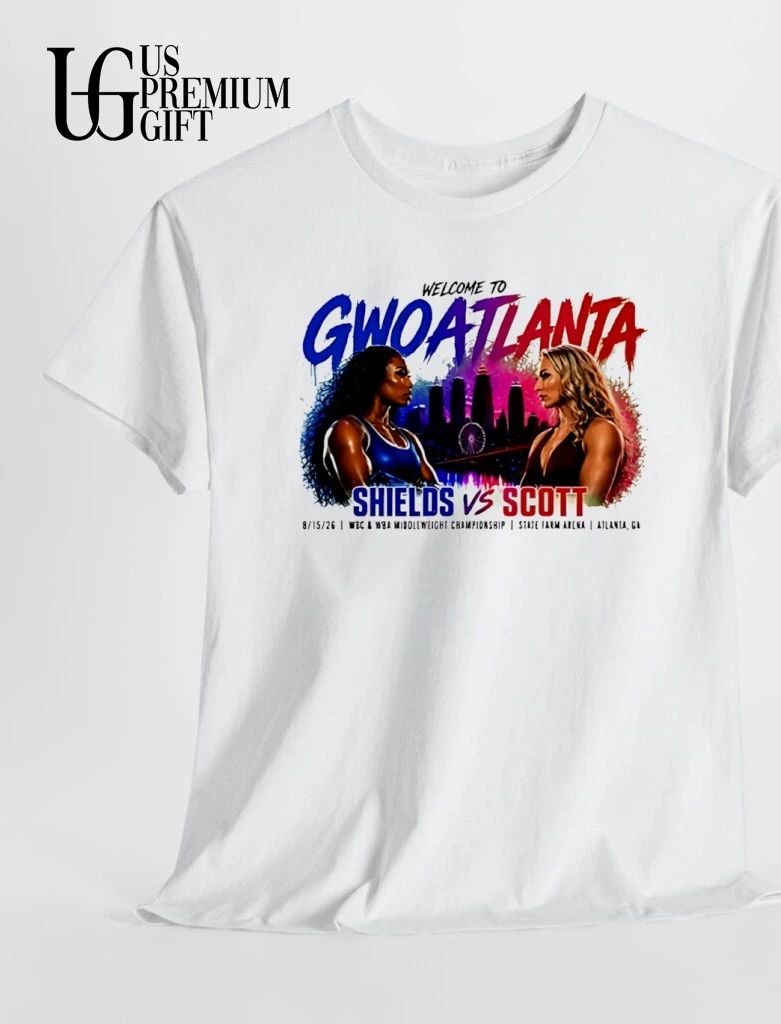 Claressa Shields vs Kelsey Scott Gwoatlanta WBC and WBA Middleweight shirt