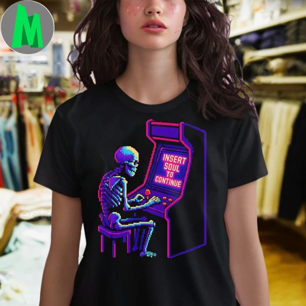 Retro Gamer Skeleton Shirt