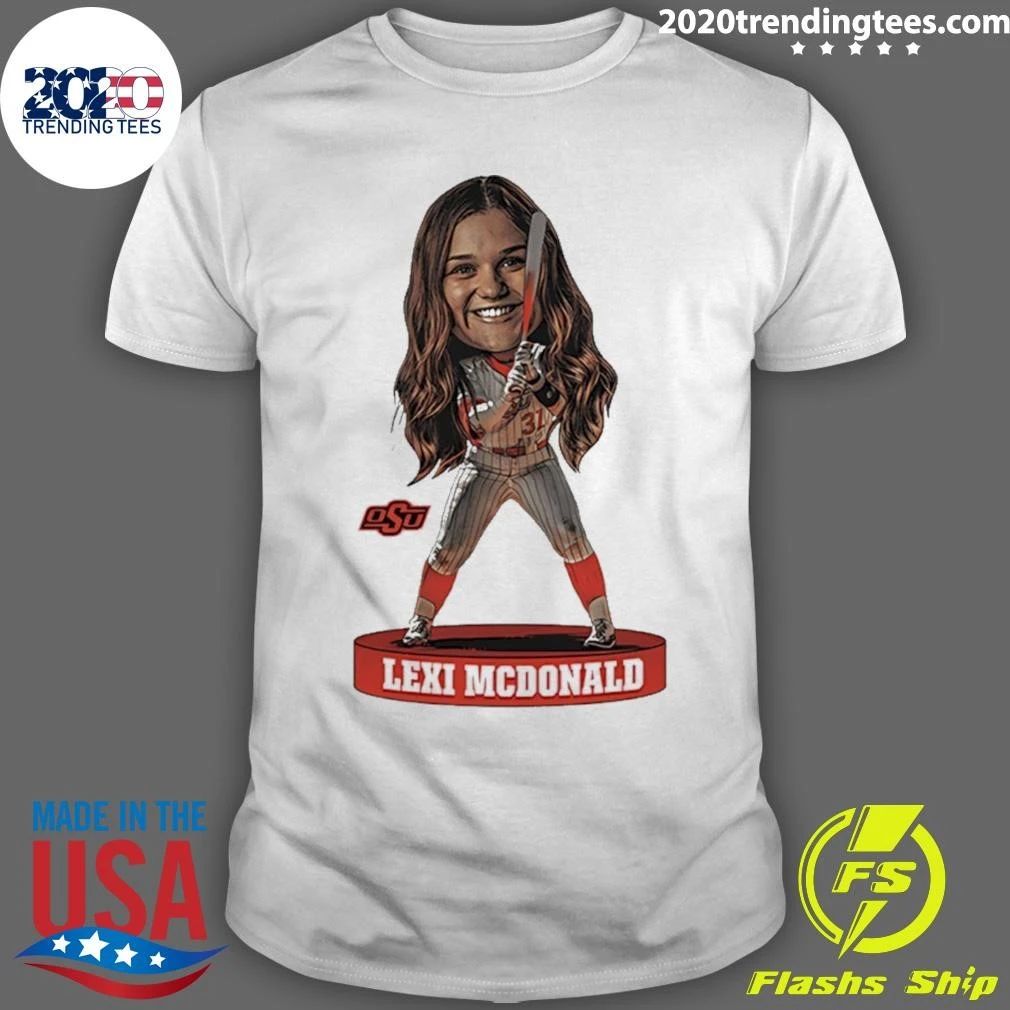 Lexi Mcdonald Oklahoma State Softball Player Caricature Shirt