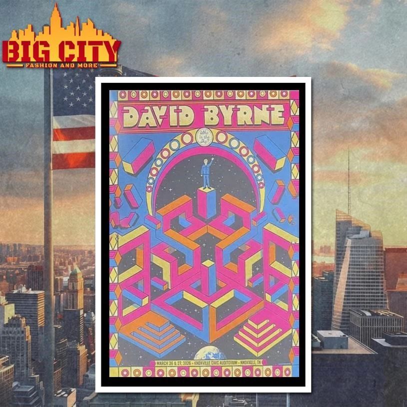 David Byrne Mar 26-27 2026 Knoxville, TN Poster Shirt