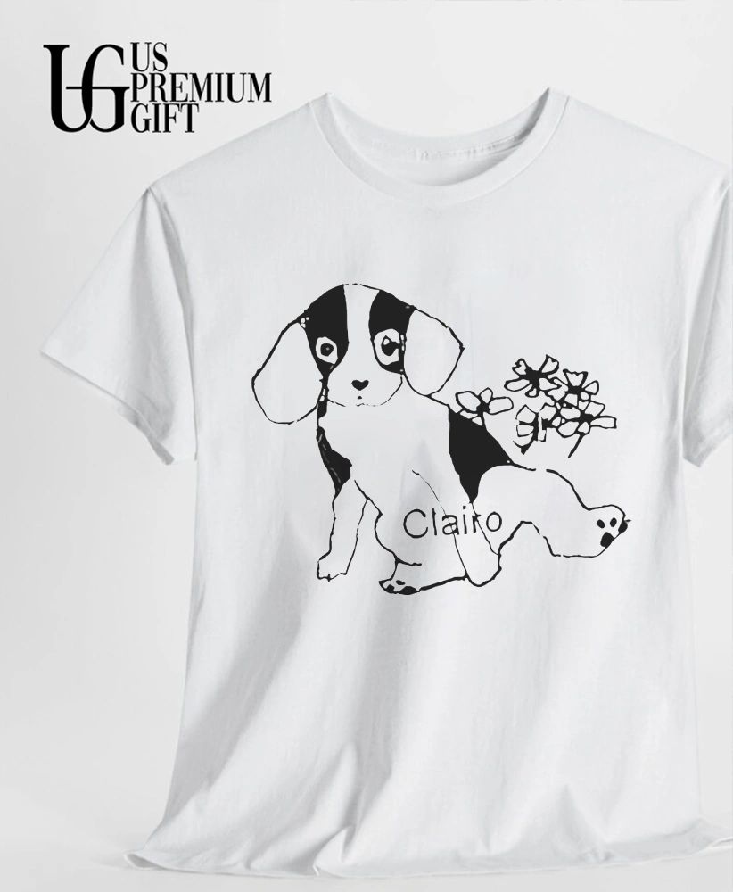 Clairo flower puppy inspired shirt