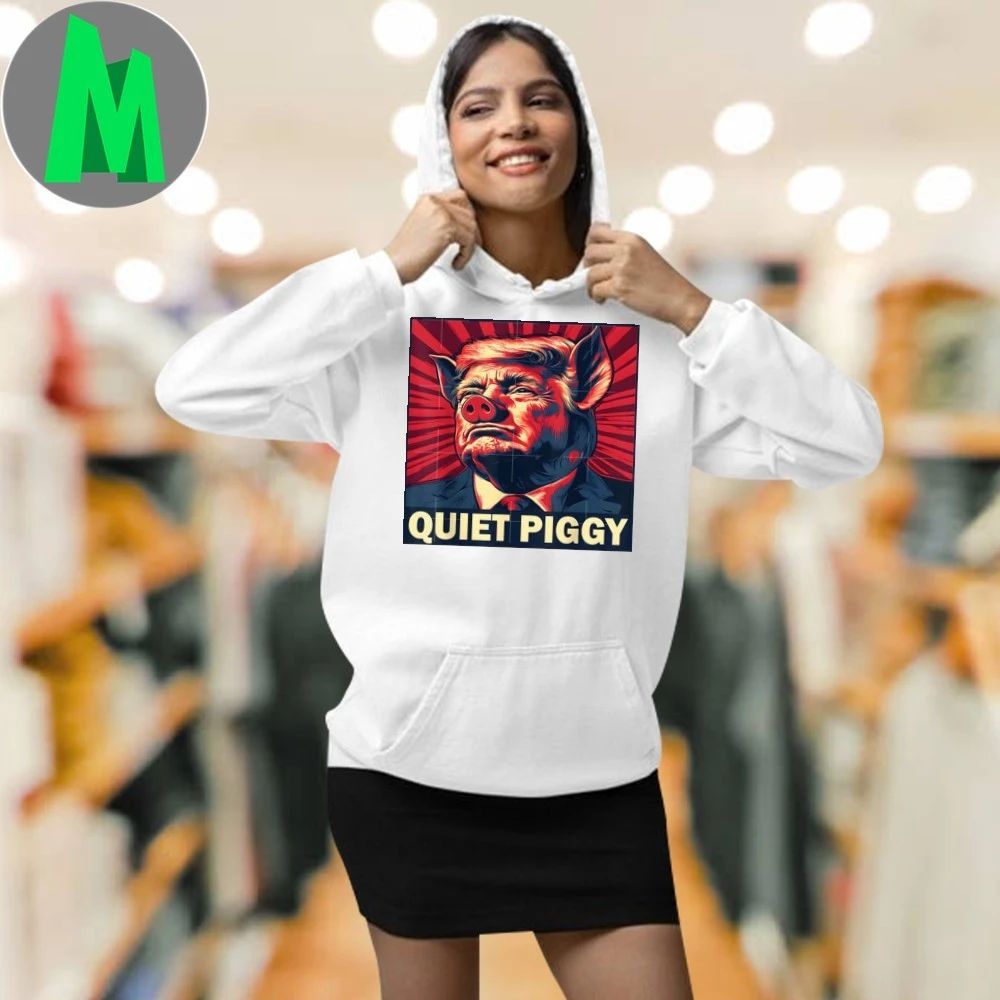 Trump Quiet Piggy Retro Vintage 2025 T-Shirt