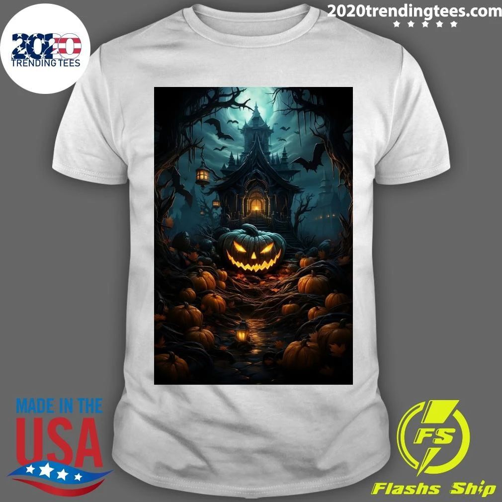 Haunted House Pumpkin Season Halloween Shirt