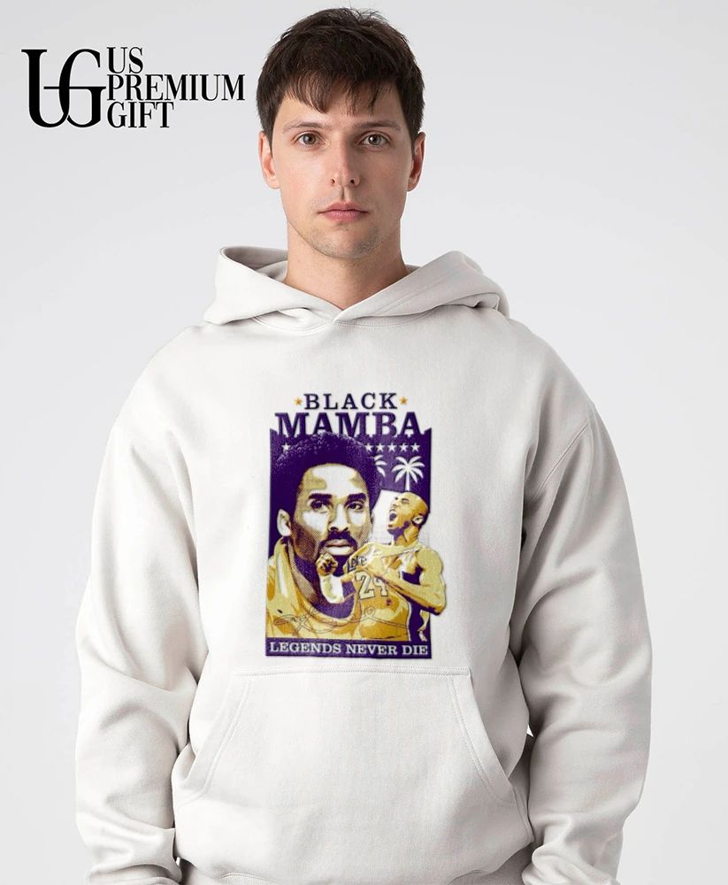 Kobe Bryant Los Angeles Lakers NBA Black Mamba Legends Never Die basketball shirt
