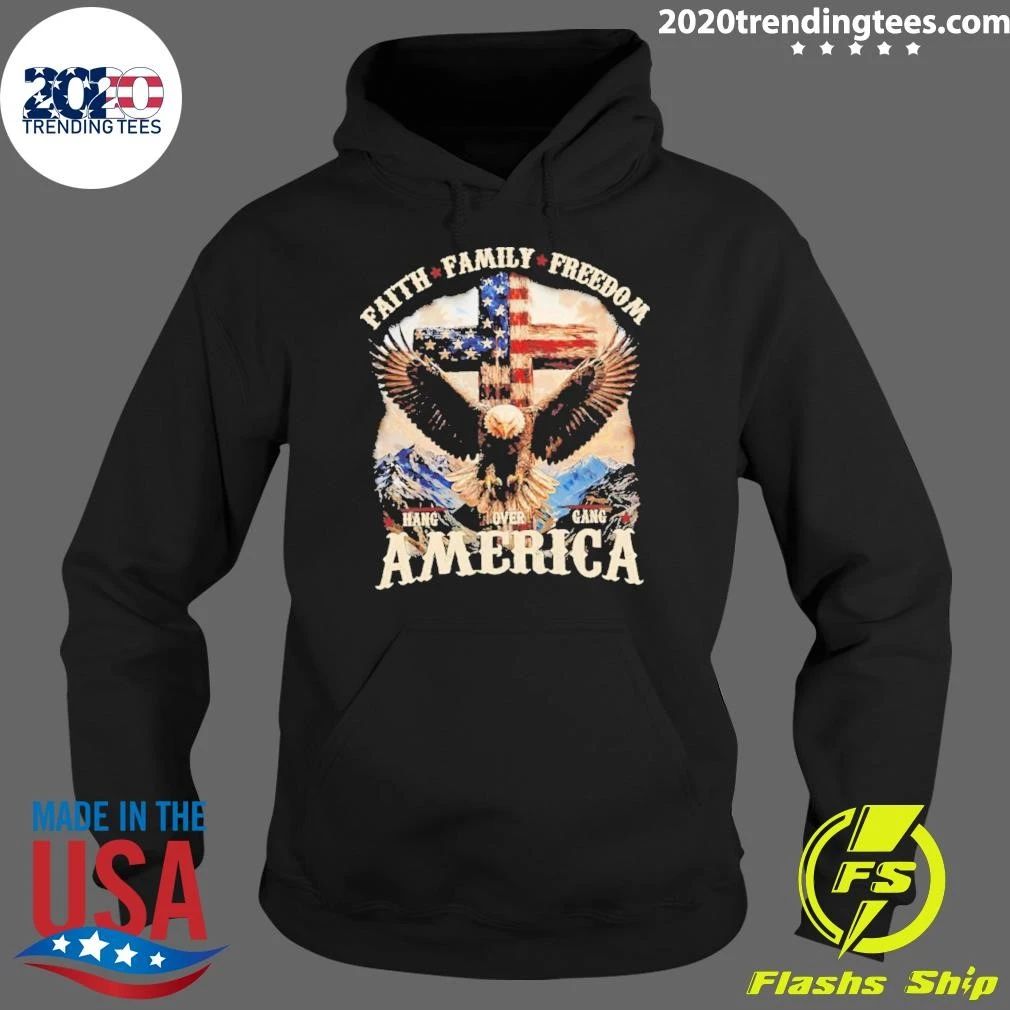 Faith Family Freedom America Eagle Christ Shirt