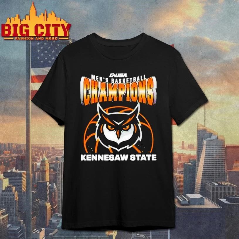Kennesaw State Owls Champions C USA Men’s Basketball Tournament 2026 Shirt