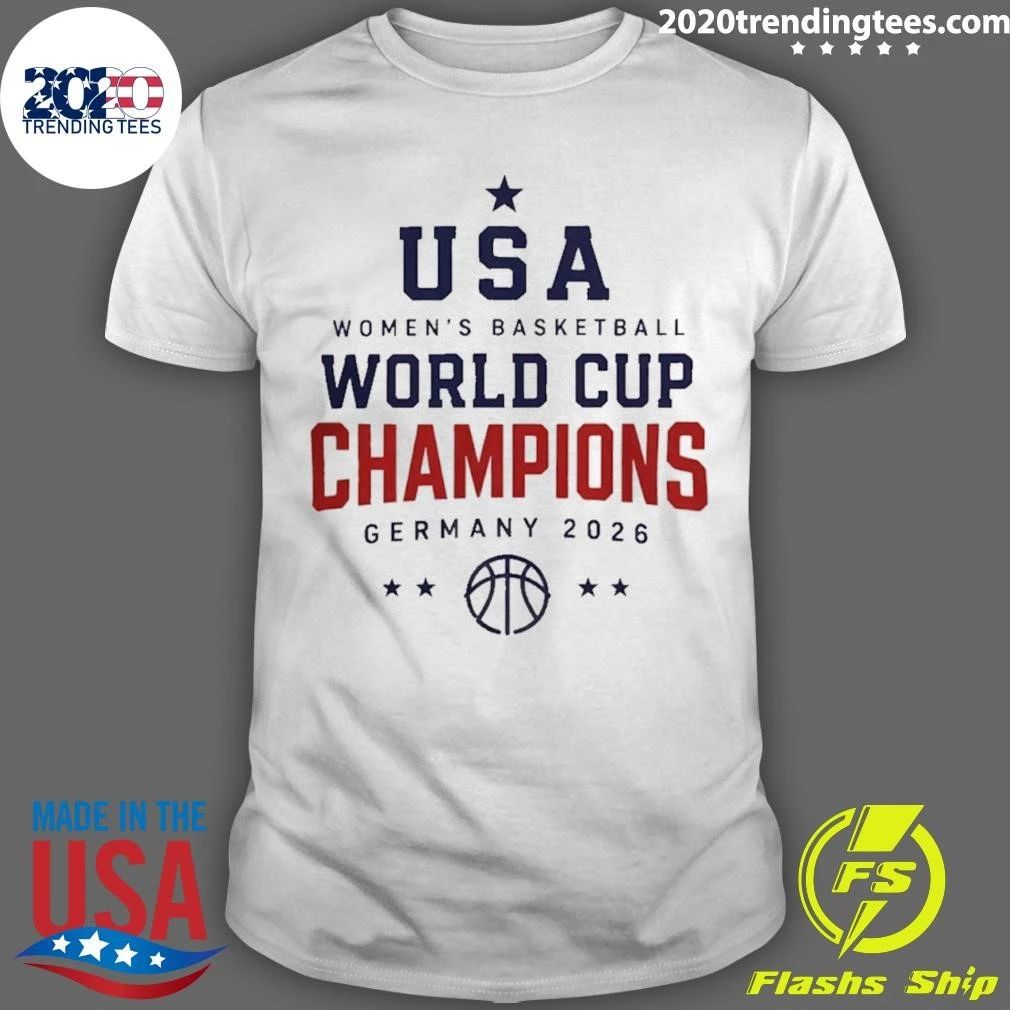 Usa Women’s Basketball World Cup Champions Germany 2026 Shirt